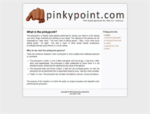 Tablet Screenshot of pinkypoint.com